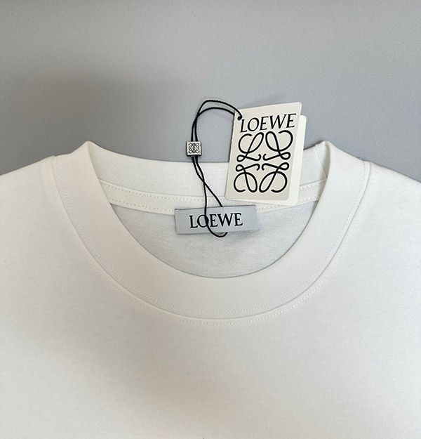 ロエベ コットン アナグラム 半袖 Tシャツ 偽物 loj62875